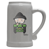 Da Oid Sinzer Bulldog Bierkrug 1000ml Grau Zugspitze Front